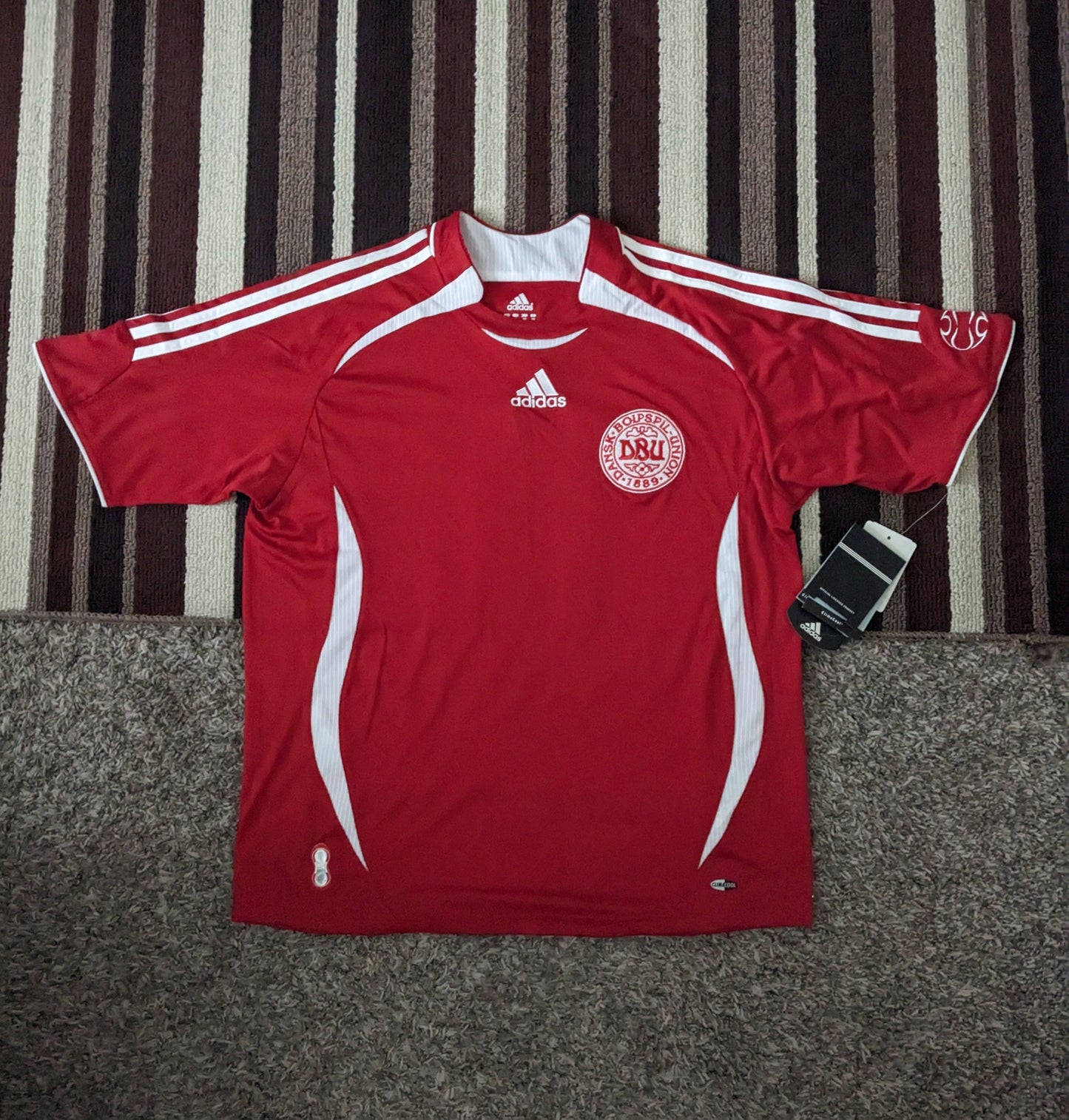 Denmark Soccer Jersey Football Shirt 100% Original Size 2006/2007 Home (XL) *brand new with tags