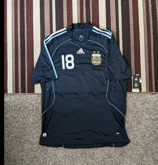 Argentina 2008 away x Messi #18 (XL) *Brand new with tags