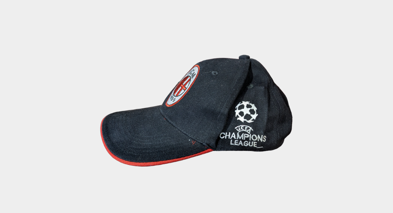 AC Milan Soccer Cap x champions league (one size fits most)