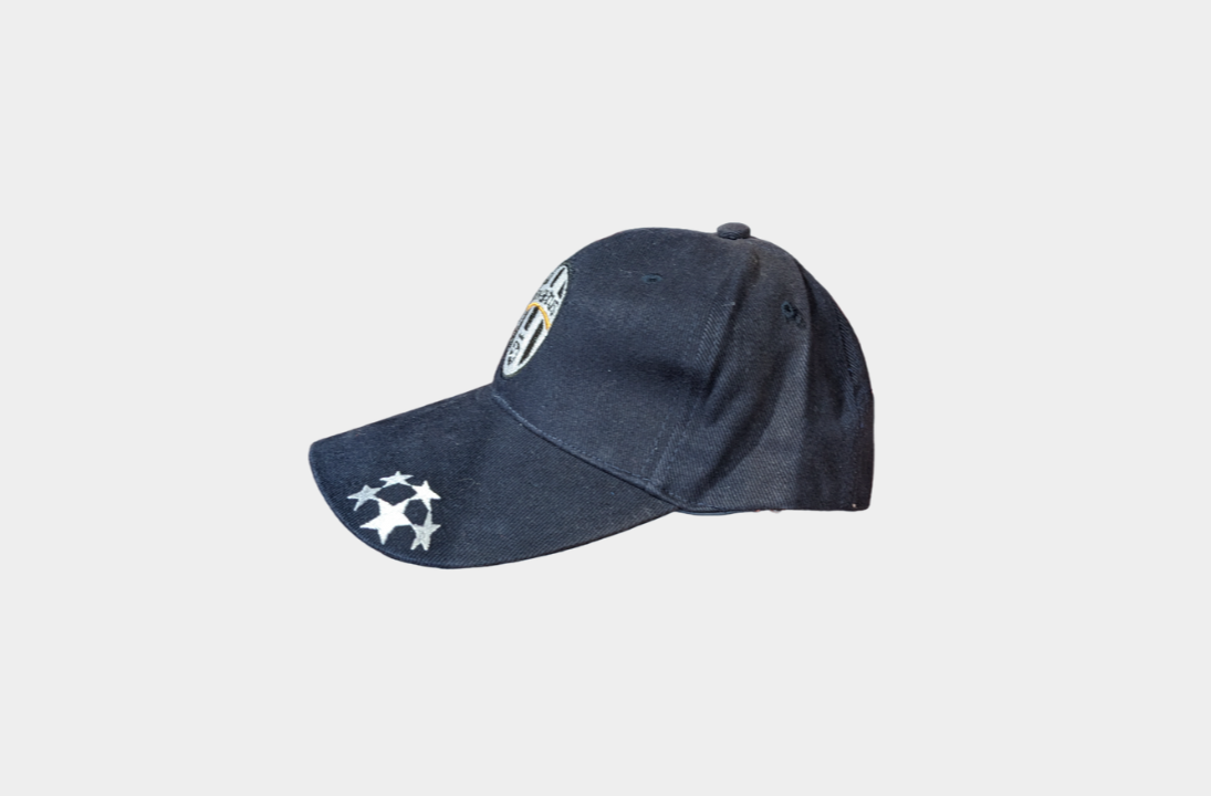 Juventus FC Adjustable Soccer Hat/Cap Color Black (one size fits all)