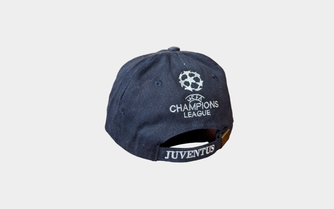 Juventus FC Adjustable Soccer Hat/Cap Color Black (one size fits all)