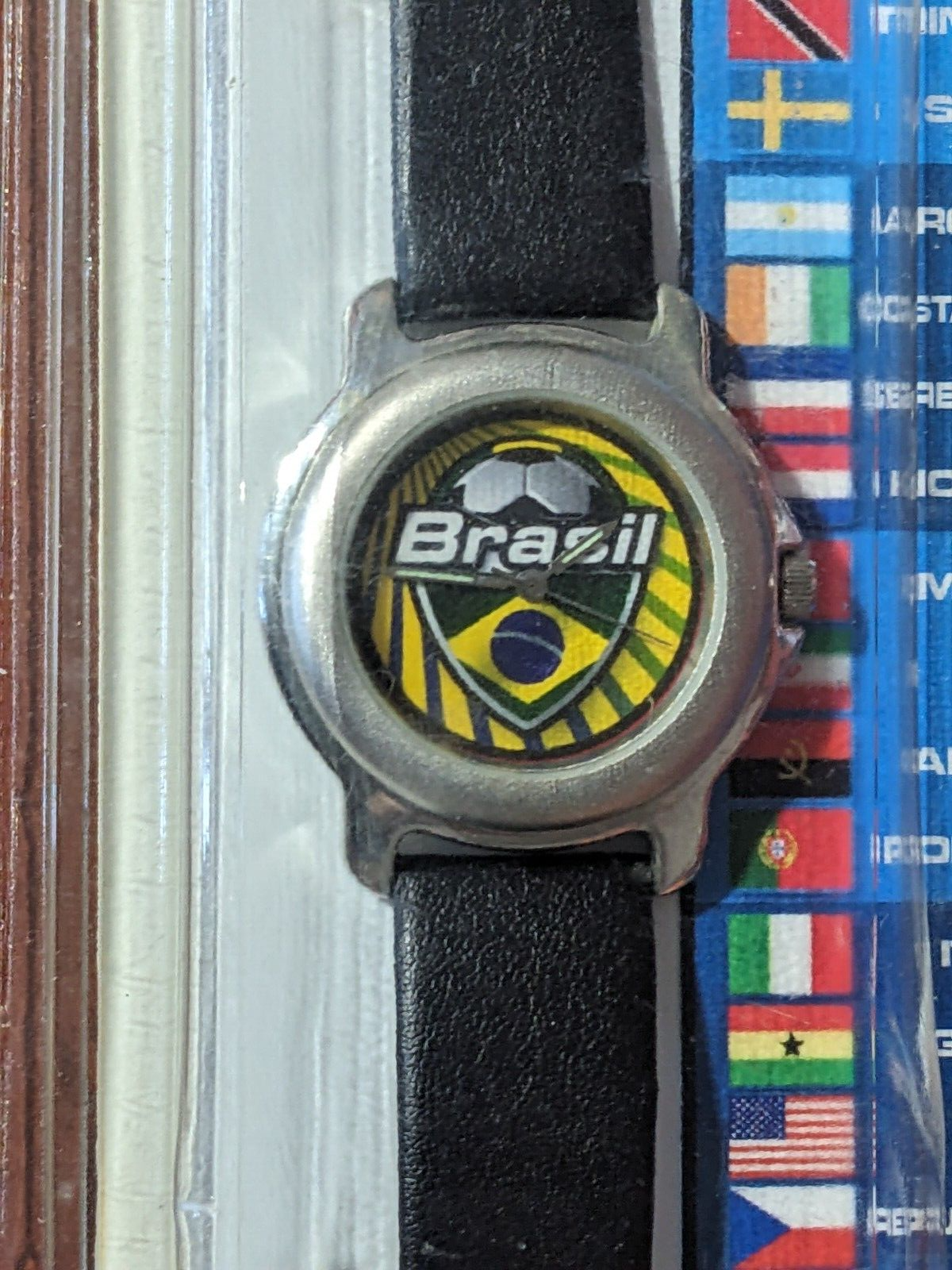 FIFA WORLD CUP Brasil 2006 Wrist Watch Official Licensed Black/Yellow Brazil